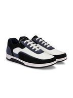 Men's White & Blue Sneakers Casual Shoes