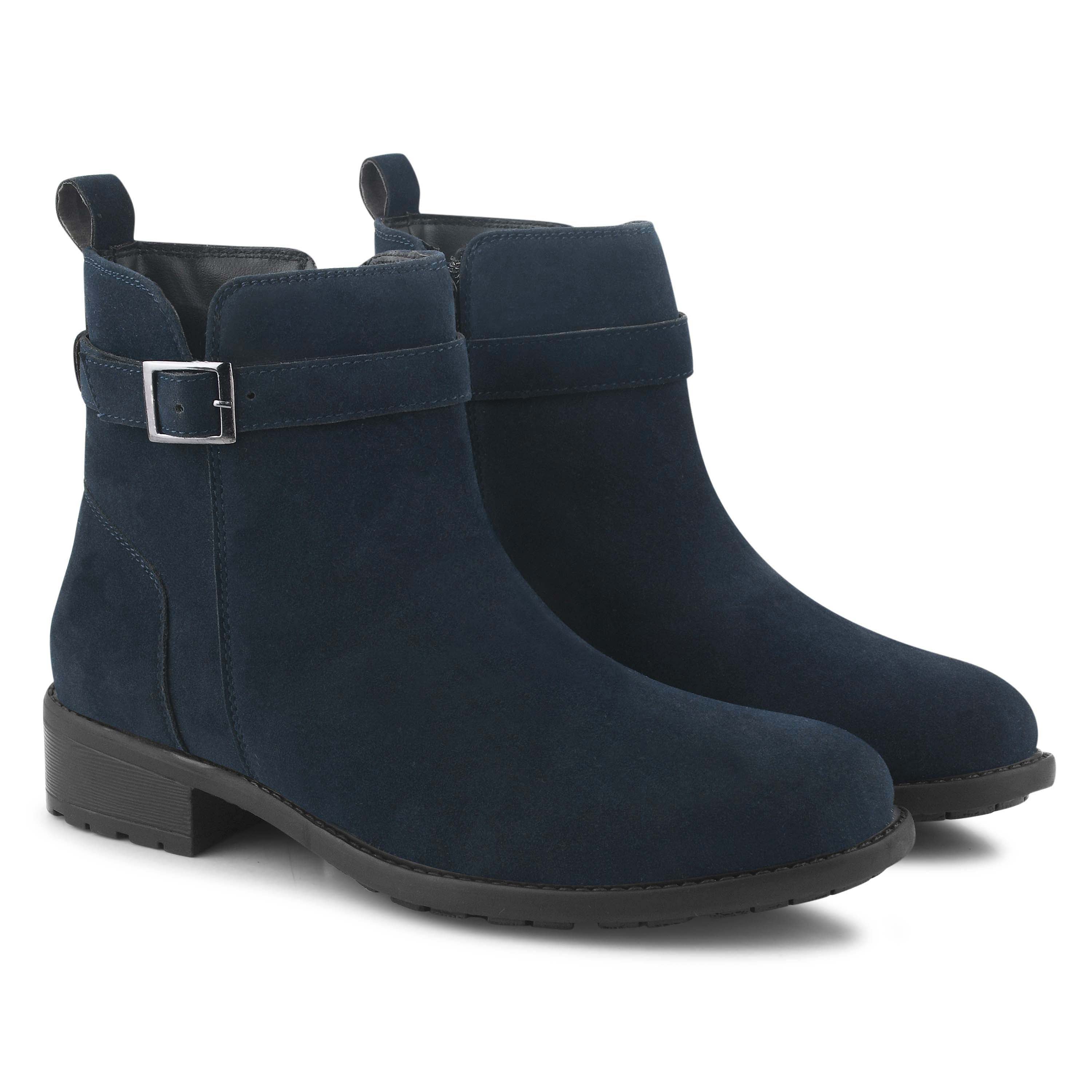 Women Navy Casual Boots
