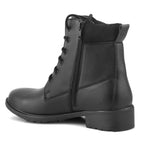 Women Black Block-Heeled Winter Boots