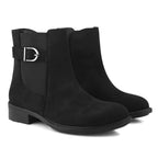 Women Brown Casual Block Heeled Boots