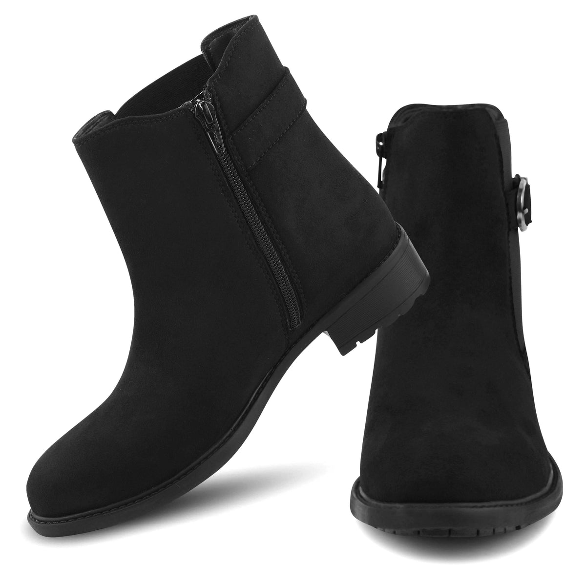 Women Brown Casual Block Heeled Boots