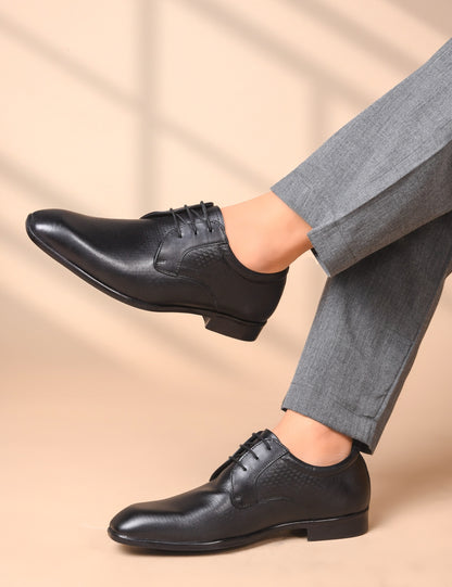Men’s Modern Black Derby Shoes