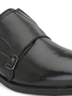 Men Leather Formal Monk Shoes