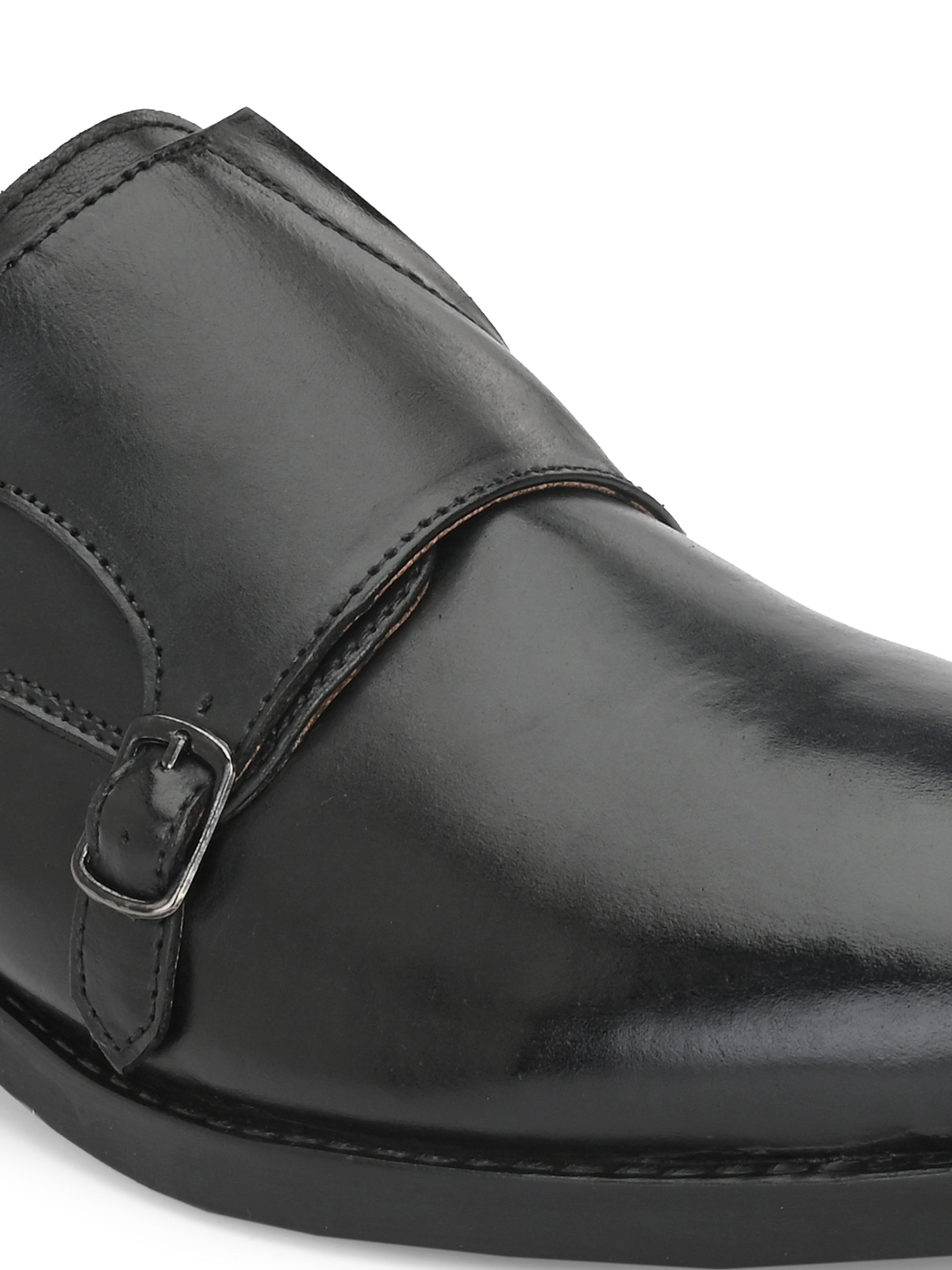 Men Leather Formal Monk Shoes
