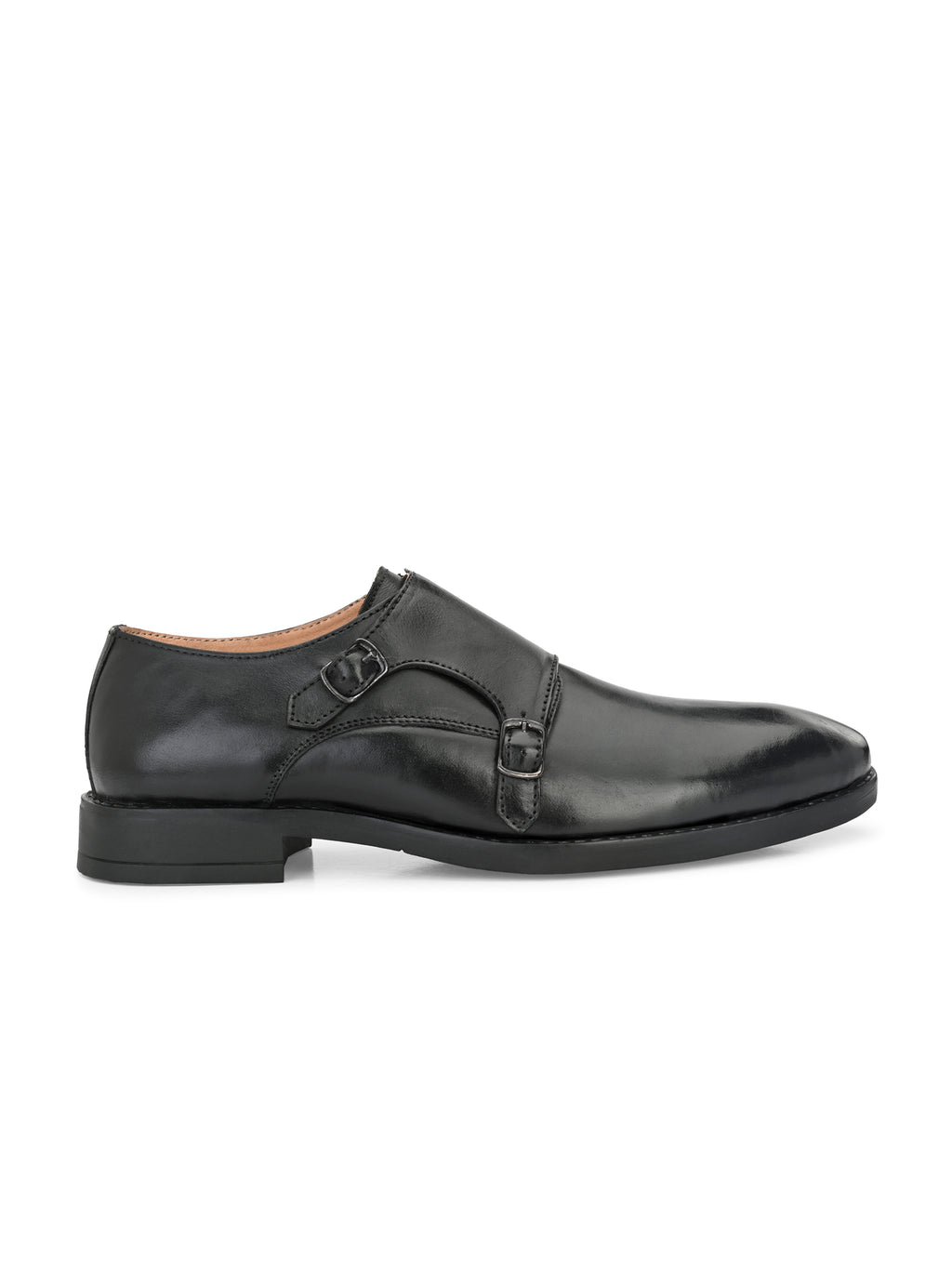 Men Leather Formal Monk Shoes
