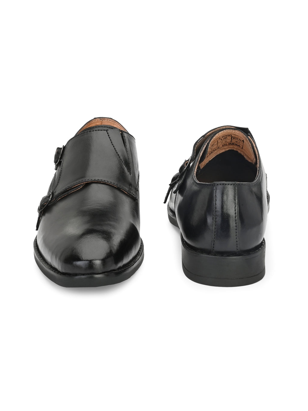 Men Leather Formal Monk Shoes