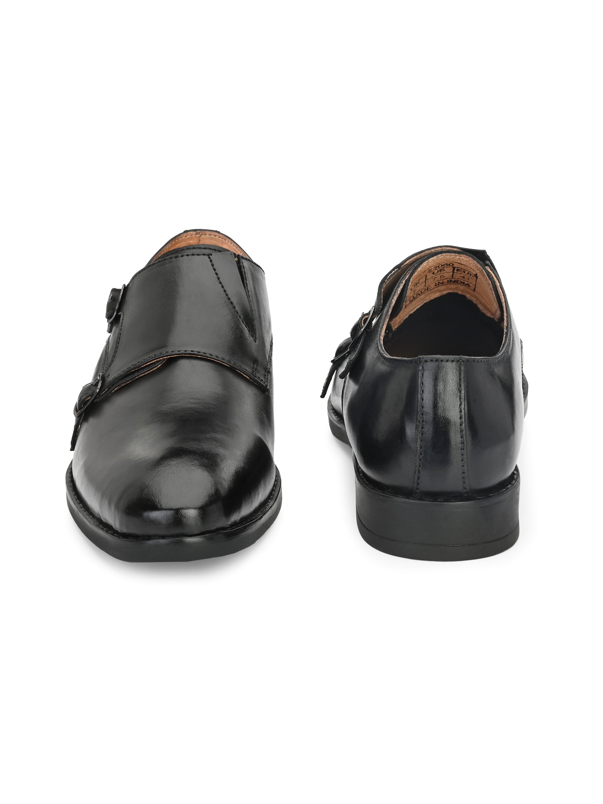 Men Leather Formal Monk Shoes