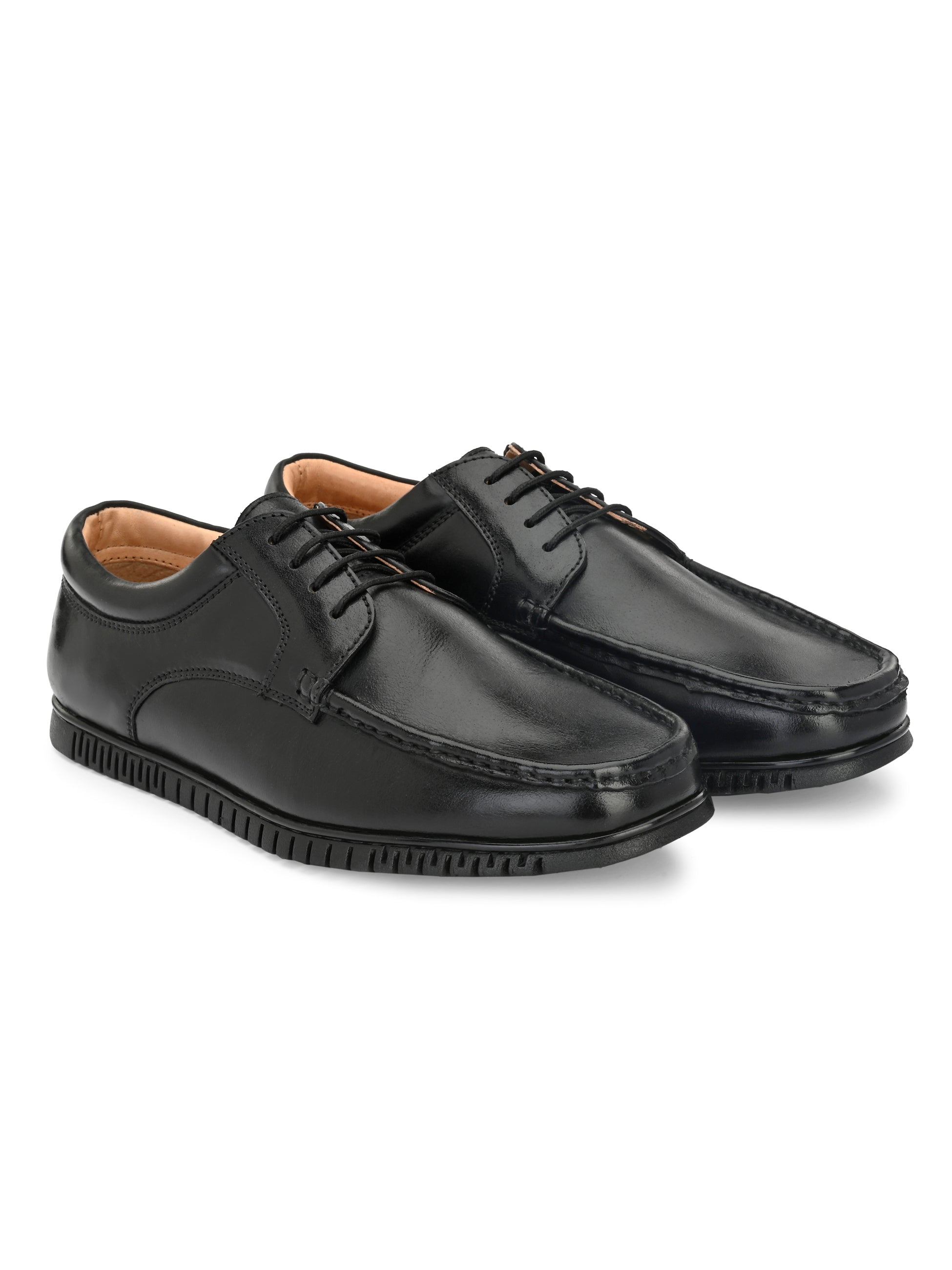 Men's Leather Square Toe Derby Shoes