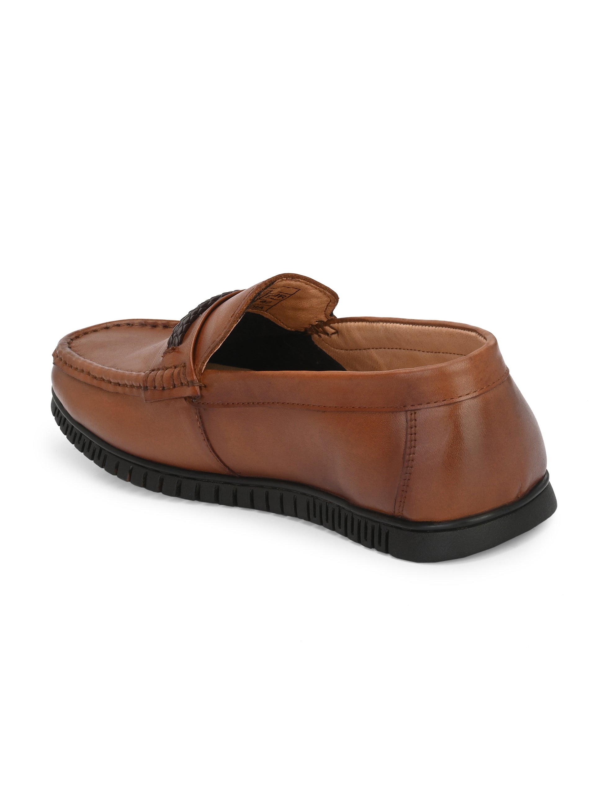 Men Leather Square Toe Loafers