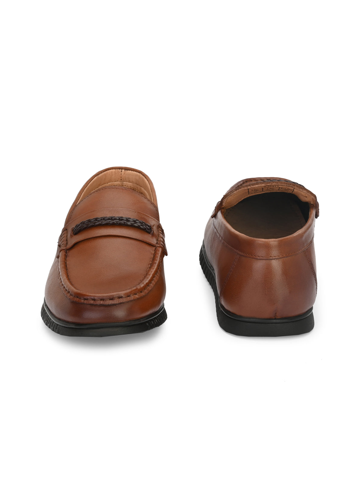 Men Leather Square Toe Loafers