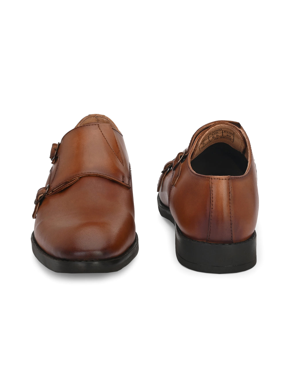 Men Leather Formal Monk Shoes