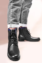 Leather High Ankle Boots for Men's