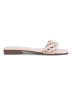 Women Off-White Casual Slip On Flats Online