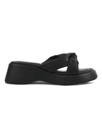 Women White Wedge Slip Heel