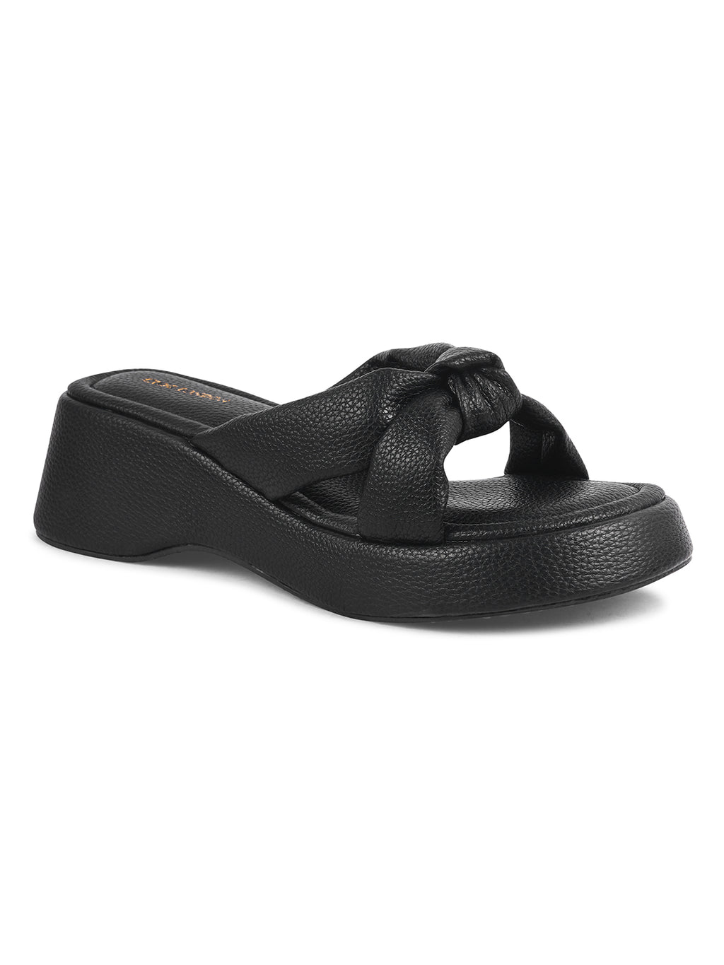 Women White Wedge Slip Heel