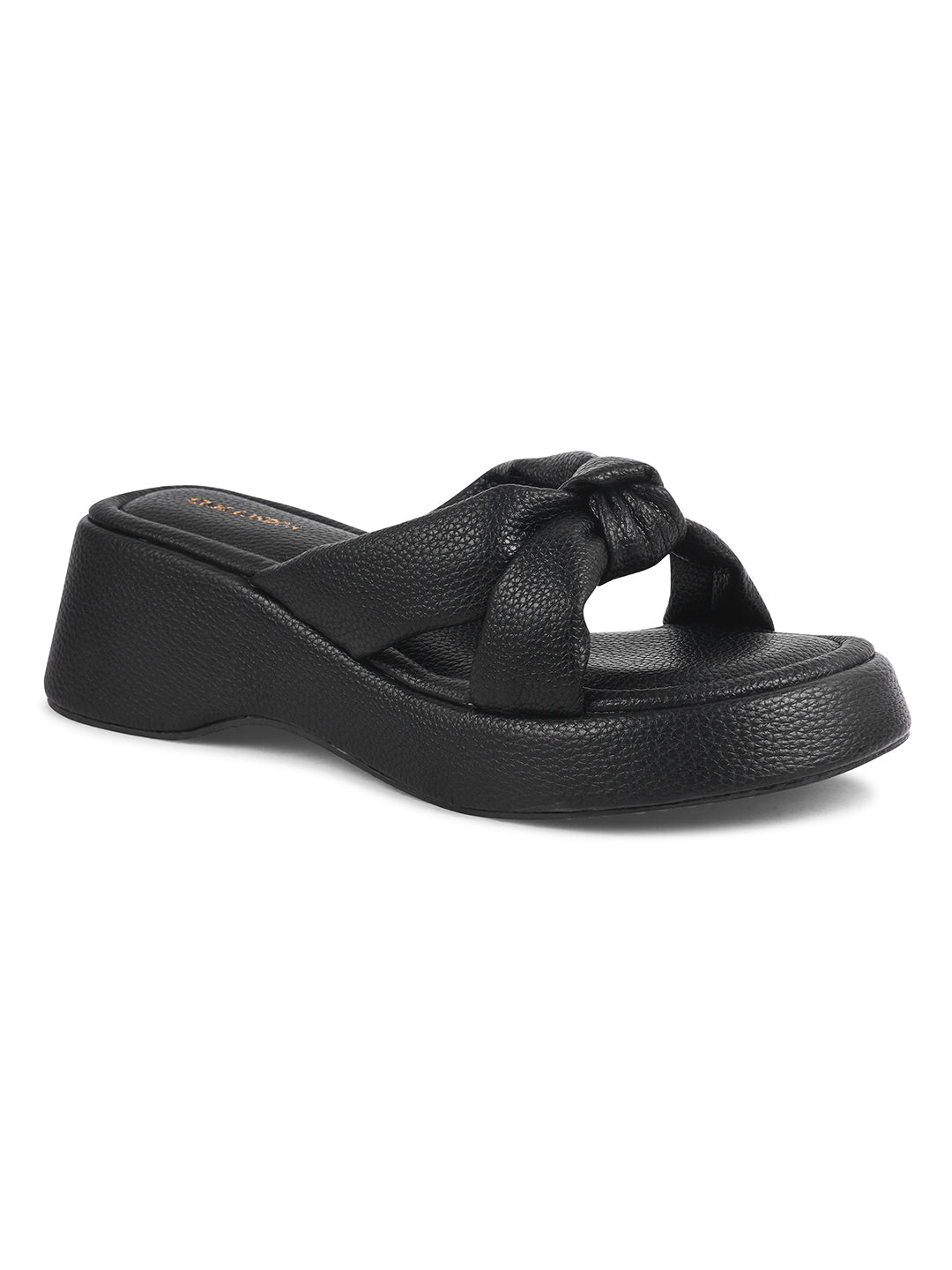 Women White Wedge Slip Heel