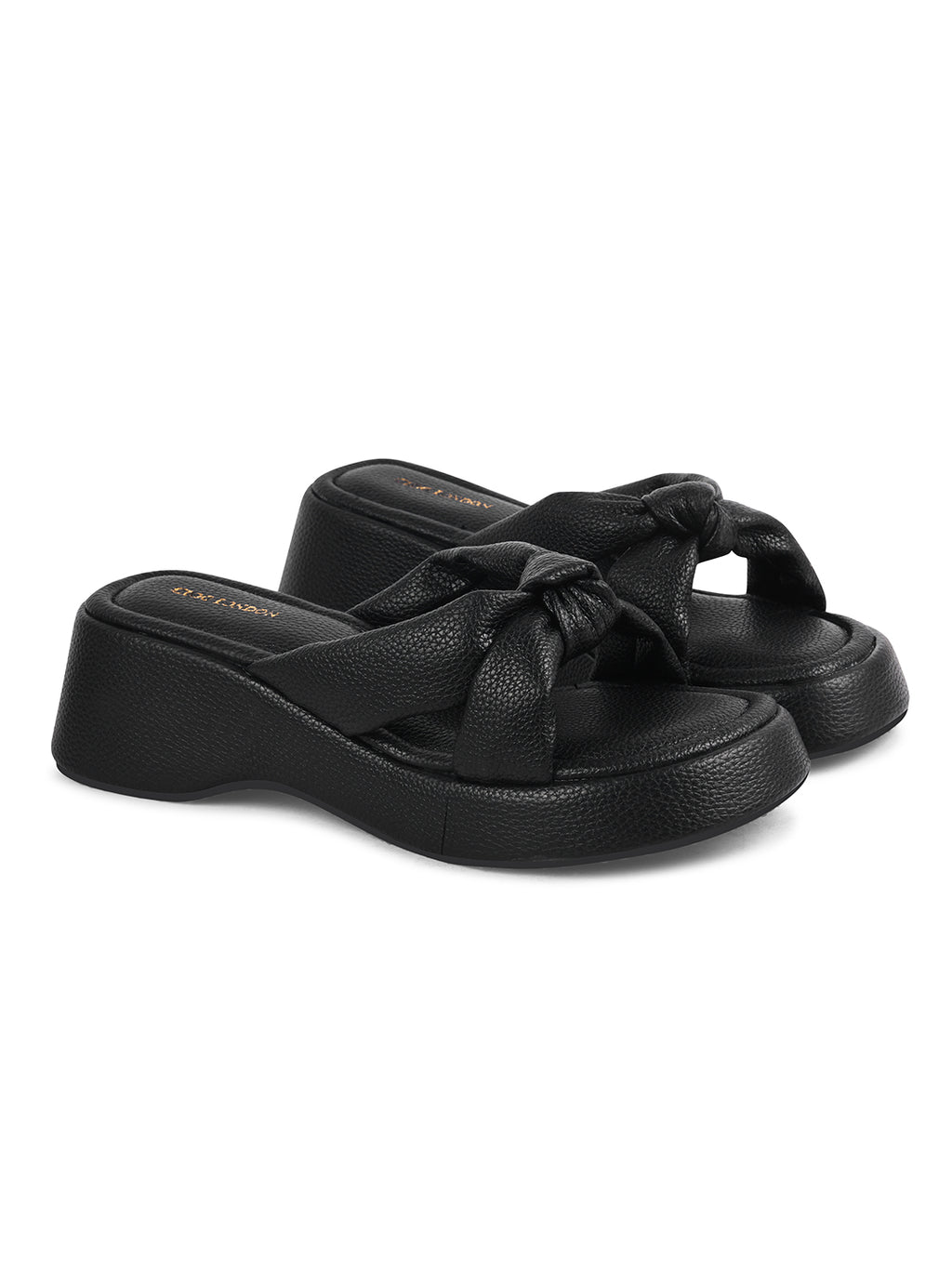 Women White Wedge Slip Heel