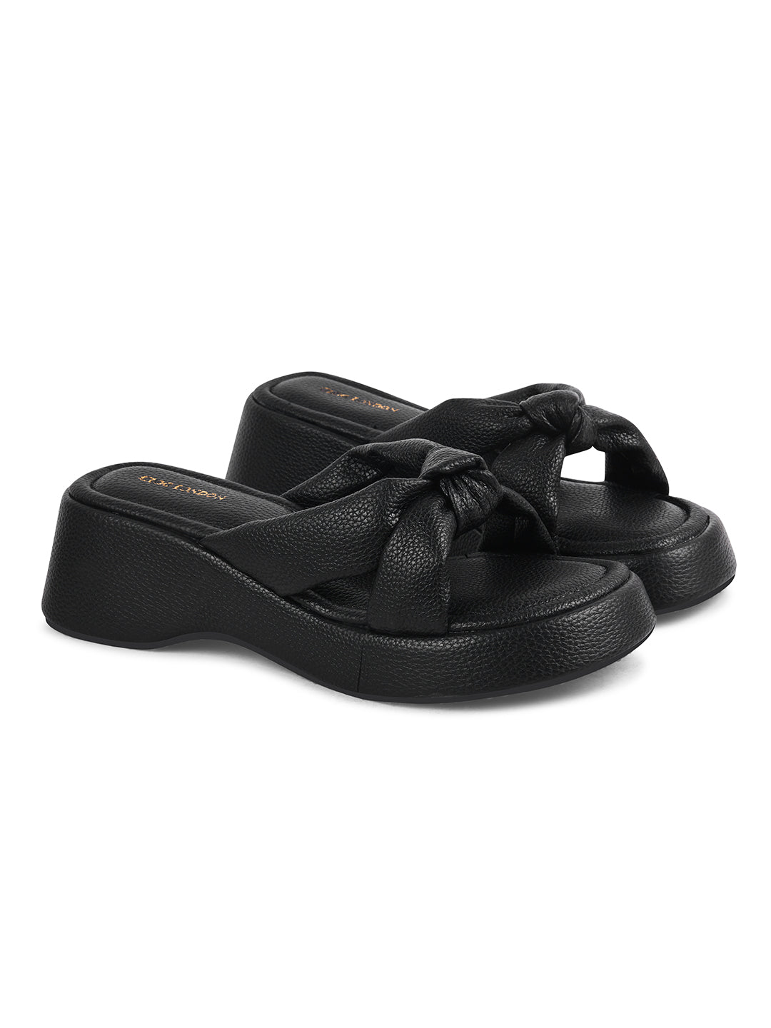 Women White Wedge Slip Heel