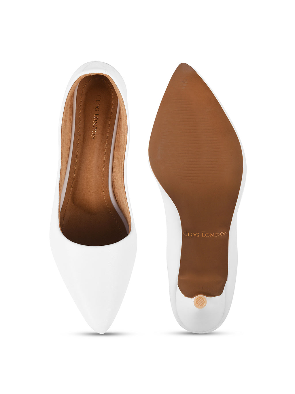 Women White Pumps Peep Toe Heeled Sandals