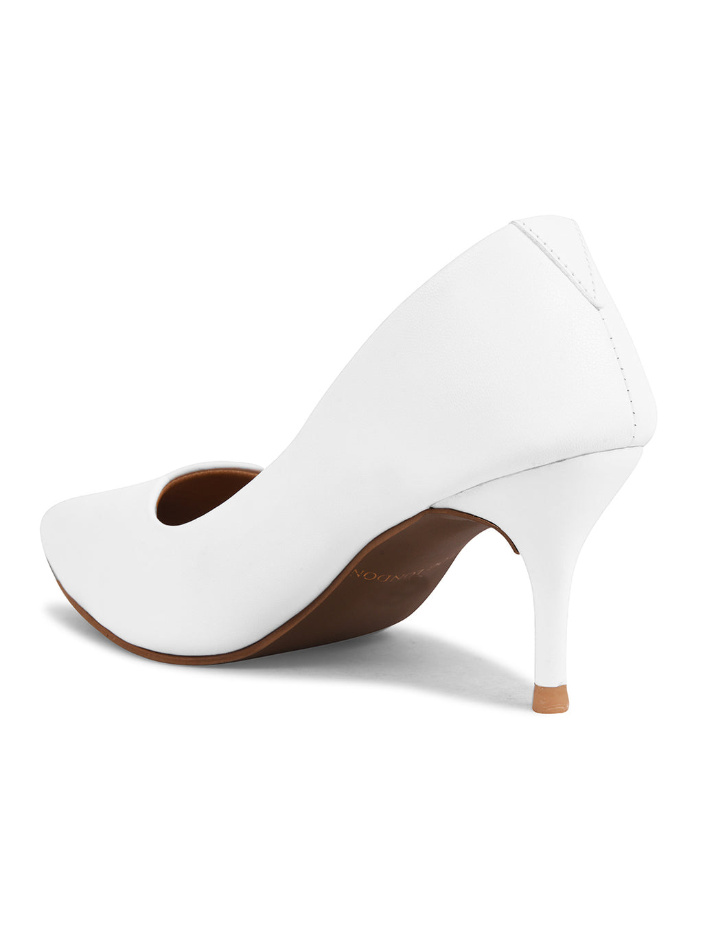 Women White Pumps Peep Toe Heeled Sandals