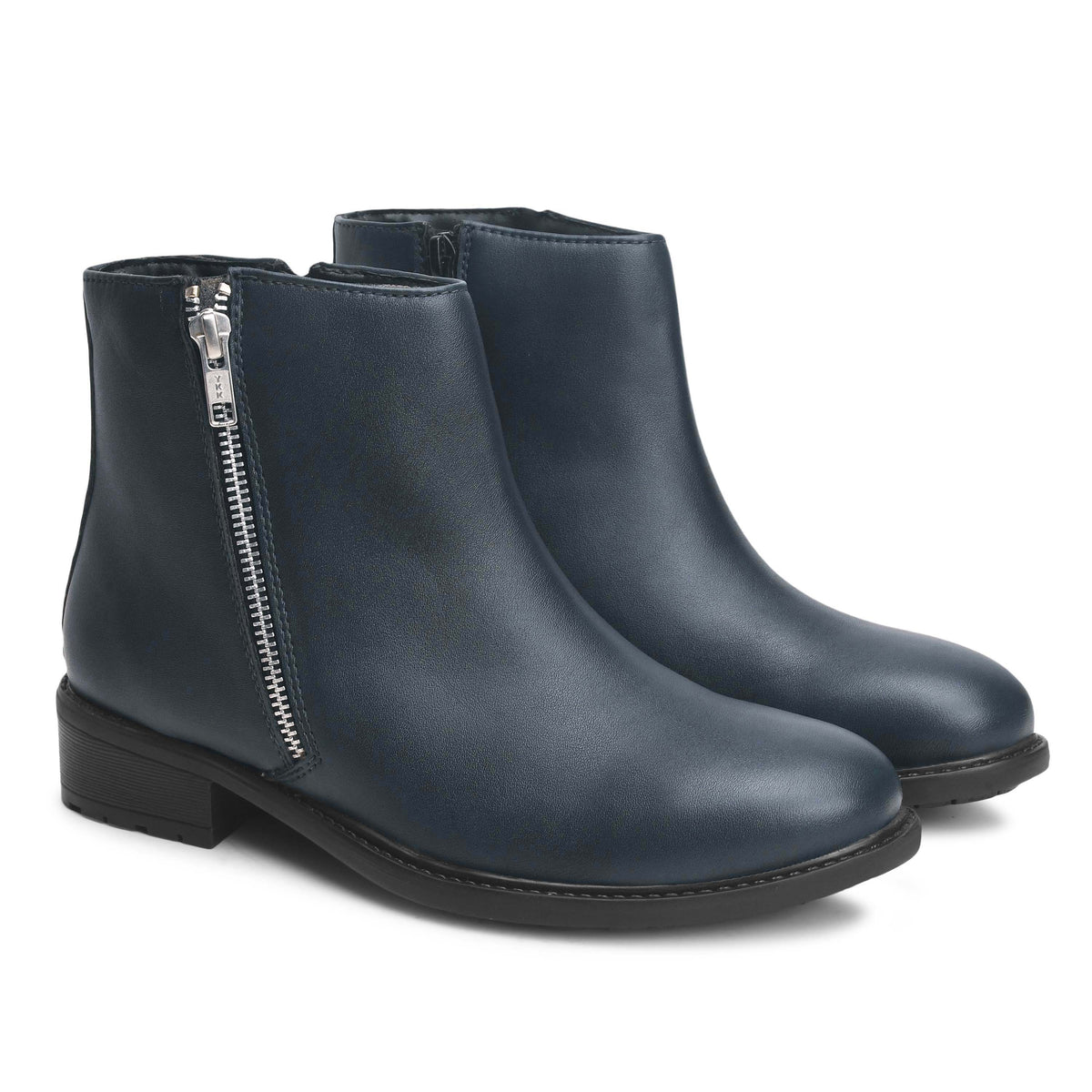 Women Navy Blue Casual Boots