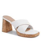 Womens Block Peep Toe Heels