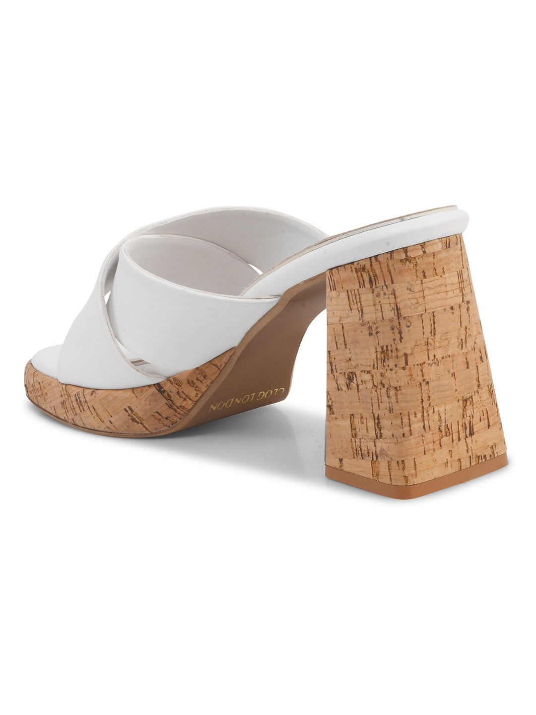 Womens Block Peep Toe Heels