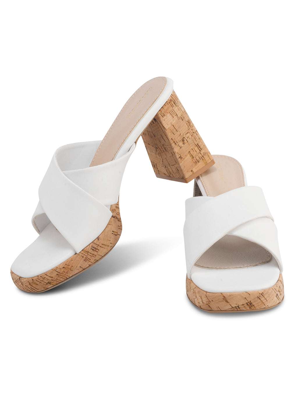 Womens Block Peep Toe Heels