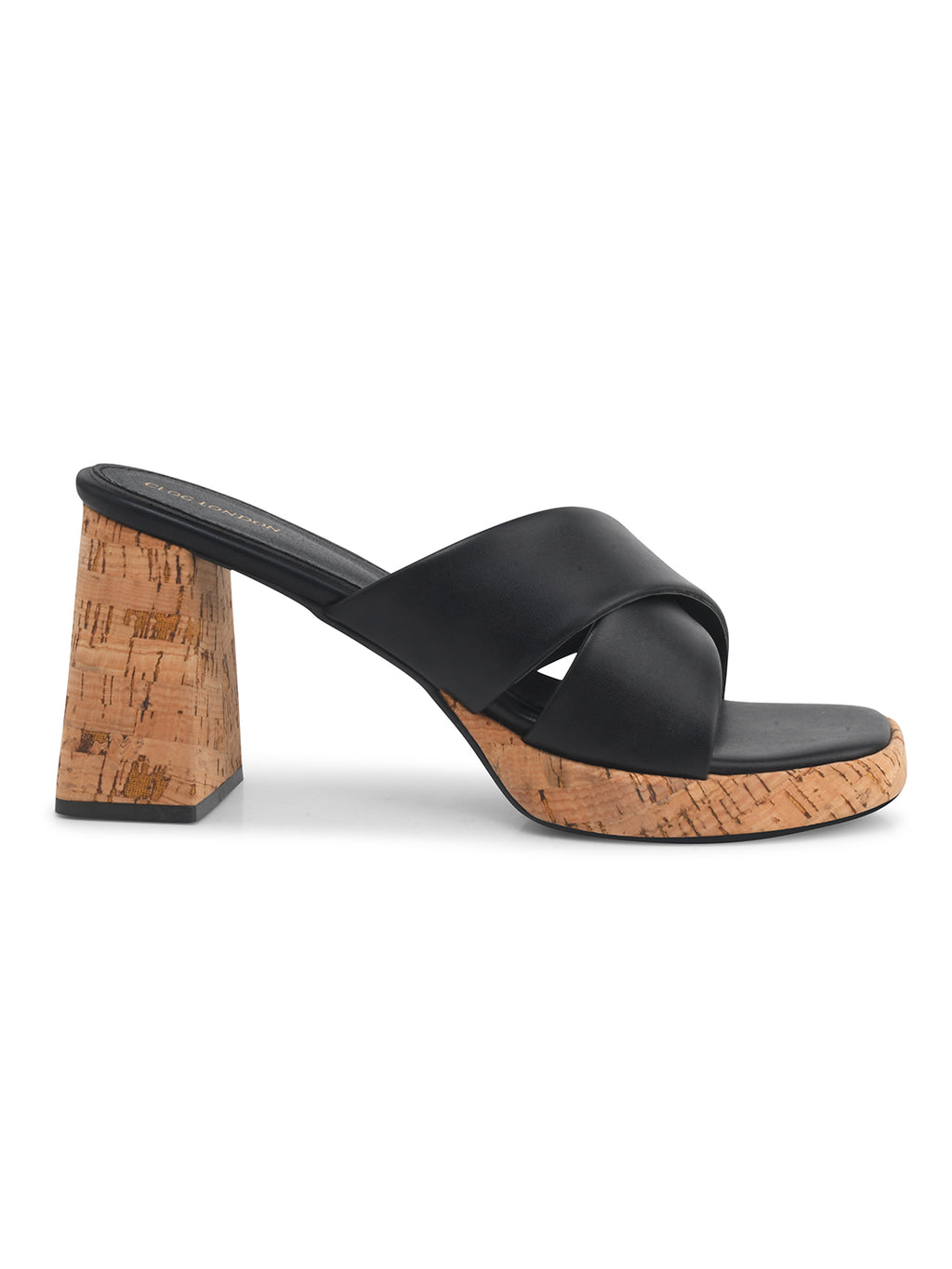 Womens Block Peep Toe Heels