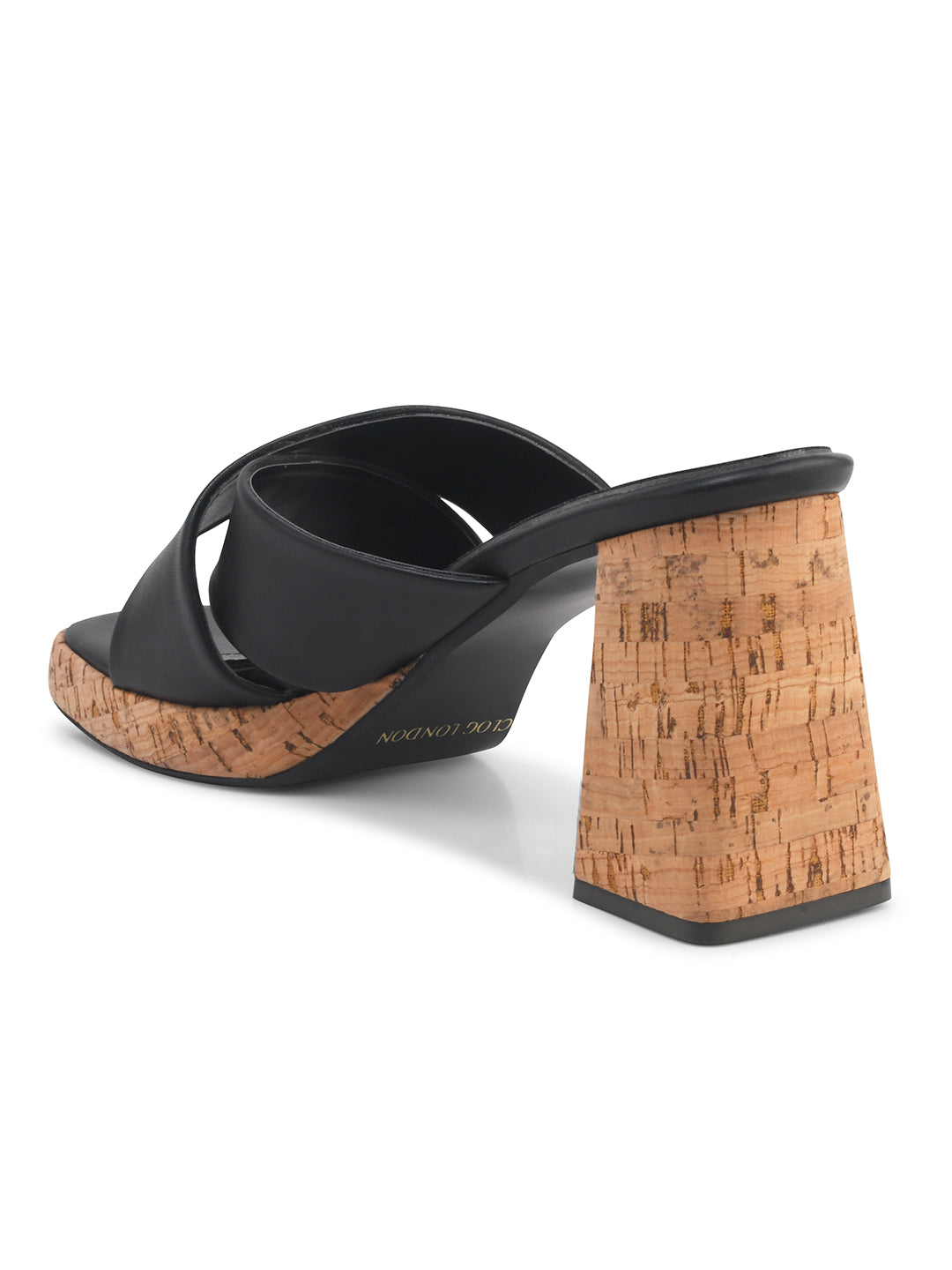 Womens Block Peep Toe Heels