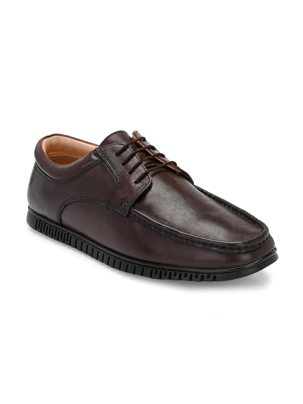 Men's Leather Square Toe Derby Shoes