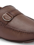 Men's Leather Square Toe Loafer Shoes