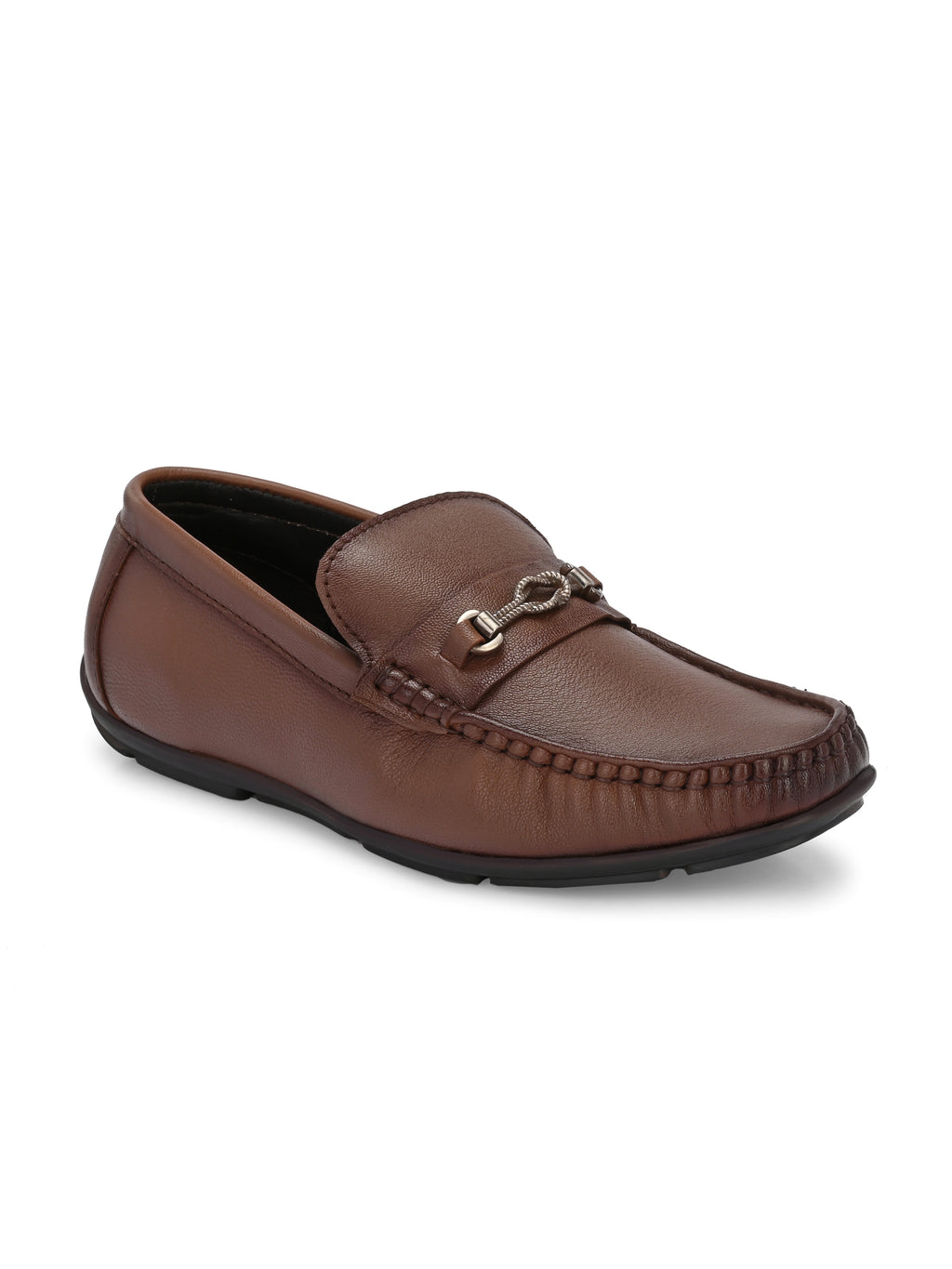 Men's Leather Square Toe Loafers Shoes