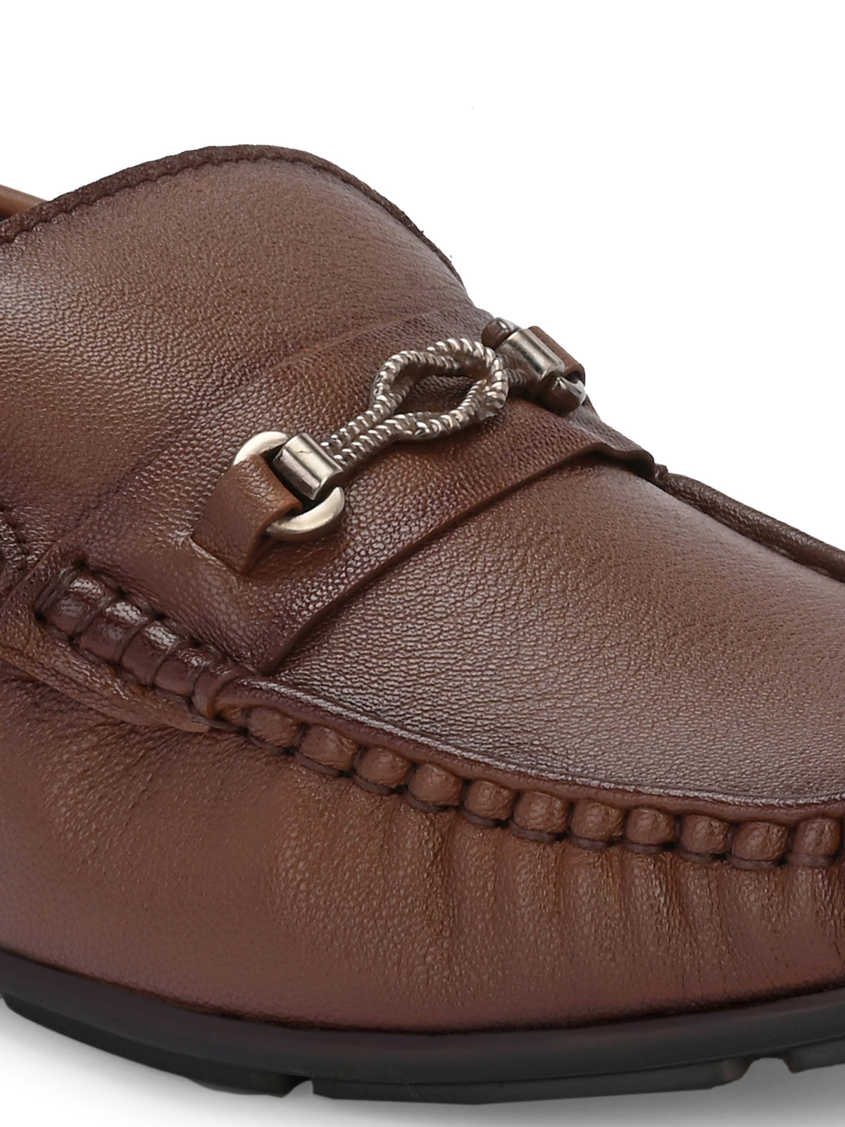 Men's Leather Square Toe Loafers Shoes