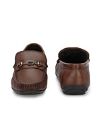 Men's Leather Square Toe Loafers Shoes