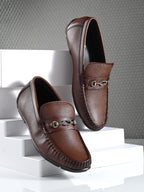 Men's Leather Square Toe Loafers Shoes