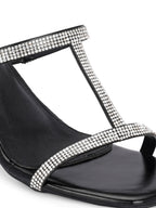 Women Black Fashion Heels Sandals