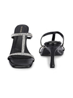 Women Black Fashion Heels Sandals