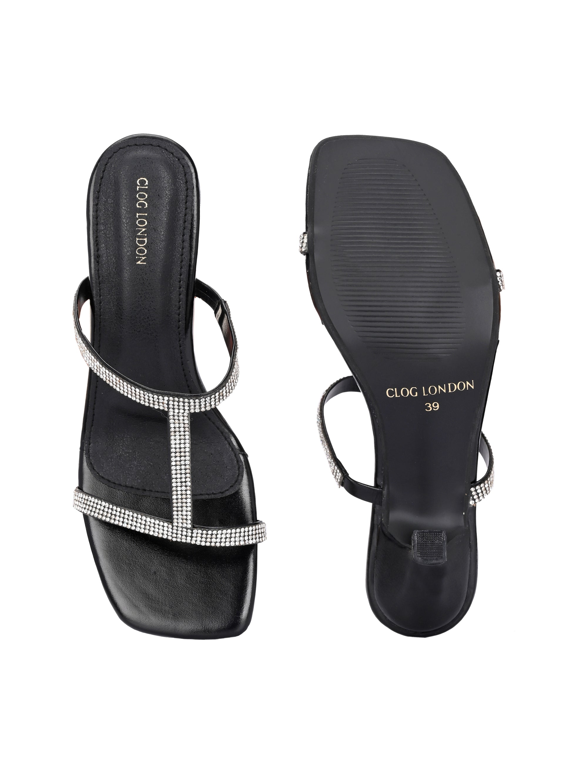 Women Black Fashion Heels Sandals