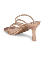 Women Copper Heels Sandals