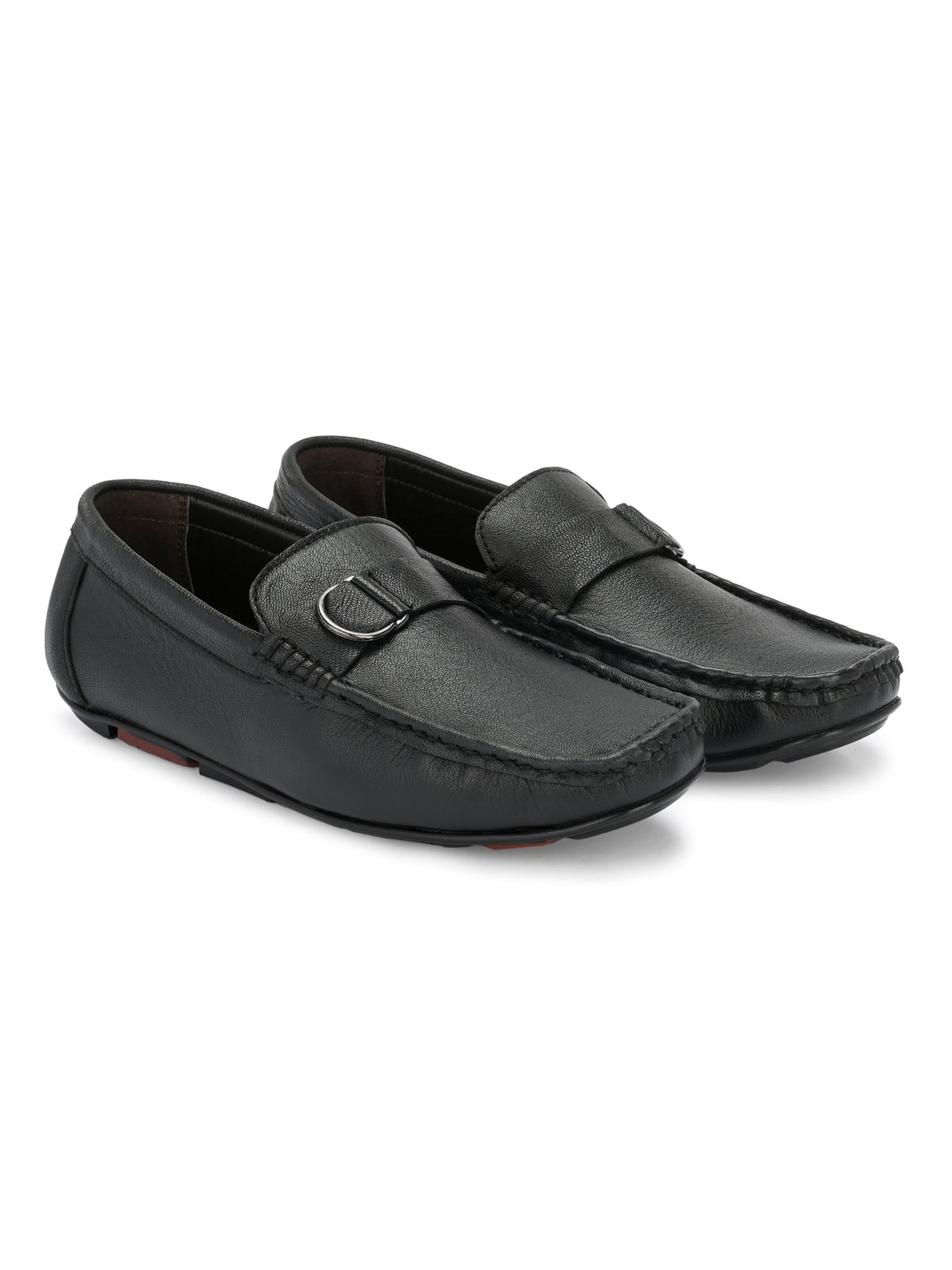 Men's Leather Square Toe Loafer Shoes