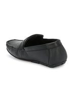 Men Textured Leather Loafers