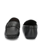 Men Textured Leather Loafers