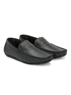 Men Textured Leather Loafer Shoes