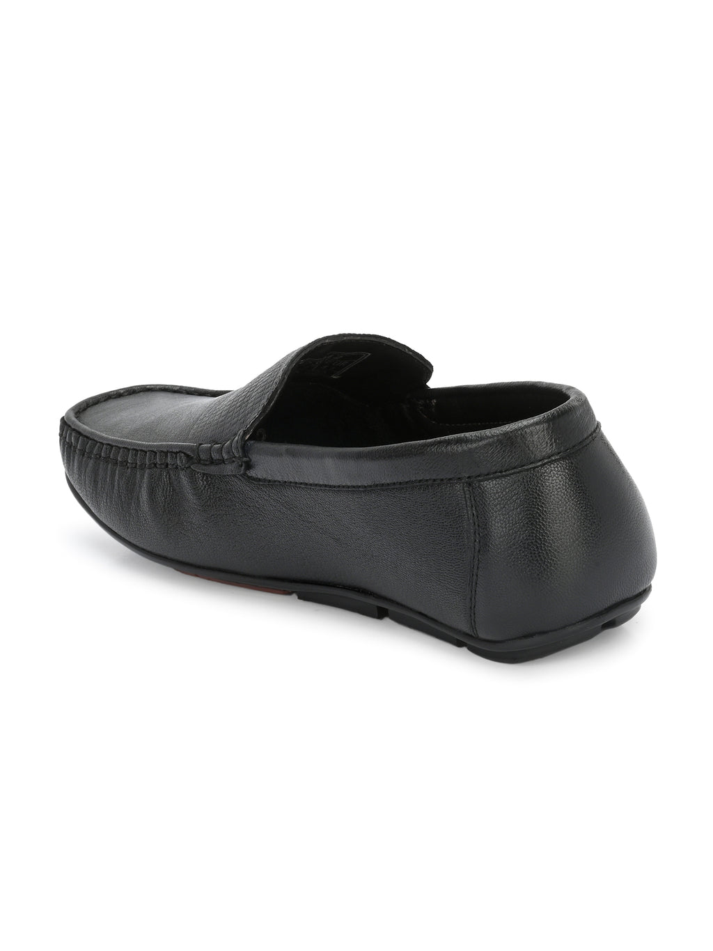 Men Textured Leather Loafer Shoes
