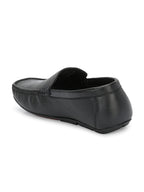 Men Textured Leather Loafer Shoes