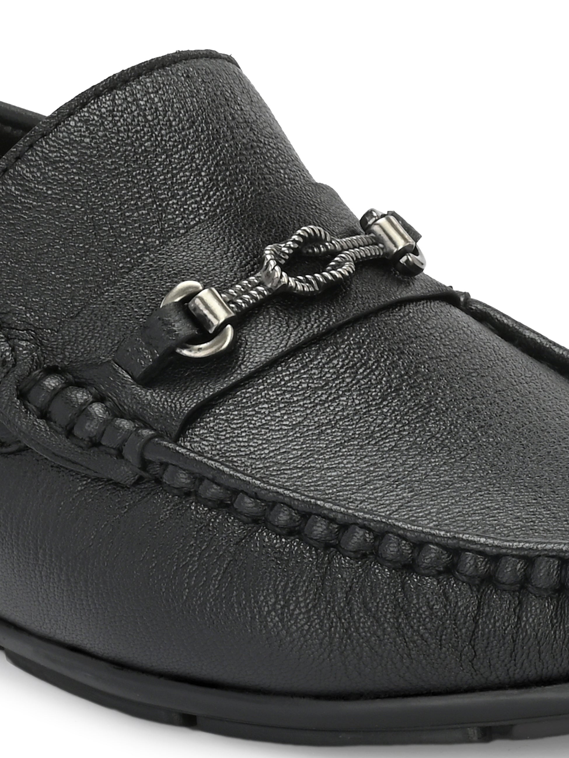 Men's Leather Square Toe Loafers Shoes