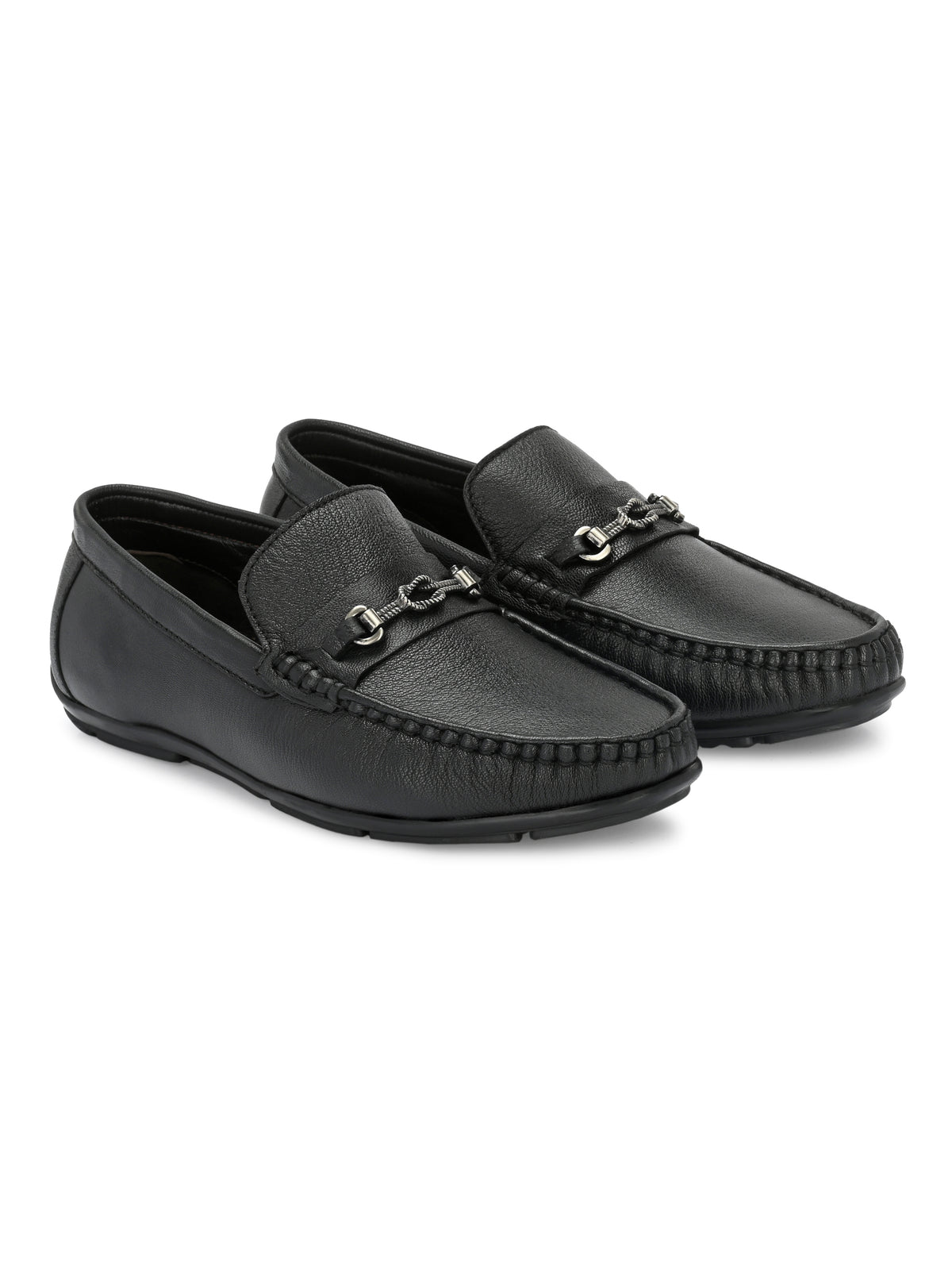 Men's Leather Square Toe Loafers Shoes
