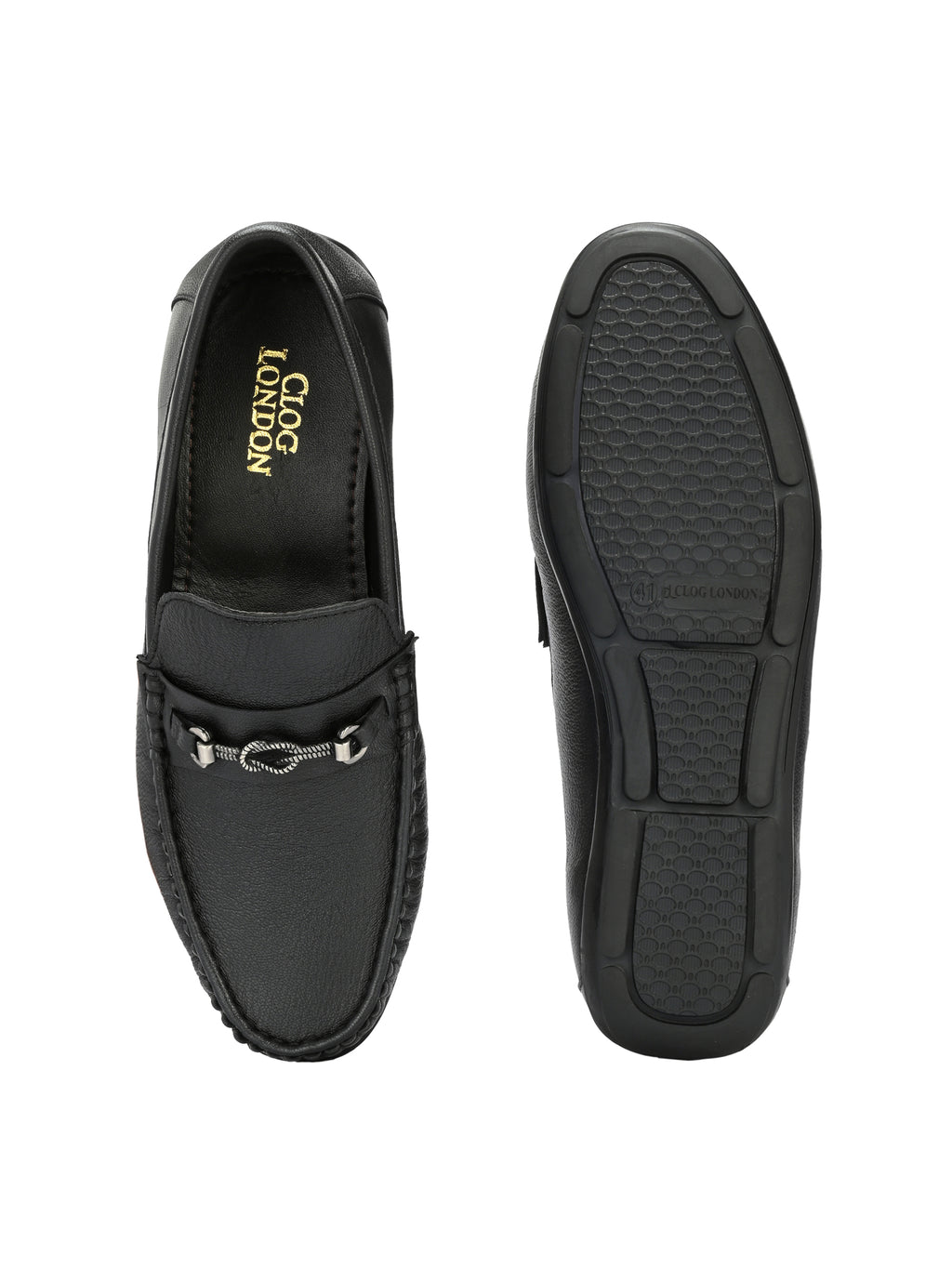 Men's Leather Square Toe Loafers Shoes