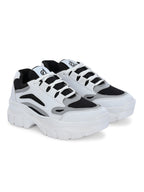 Women White & Black Sport Shoes